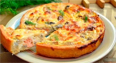 КИШ С КРАСНОЙ РЫБОЙ И КАРТОФЕЛЕМ 08181